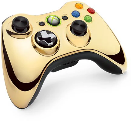 Xbox 360 Wireless Controller - Gold Chrome - Image 2