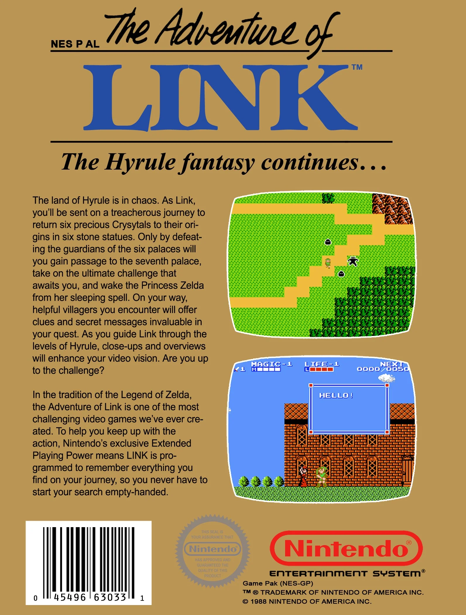 Zelda II: The Adventure of Link (Gold Cart) - Image 2
