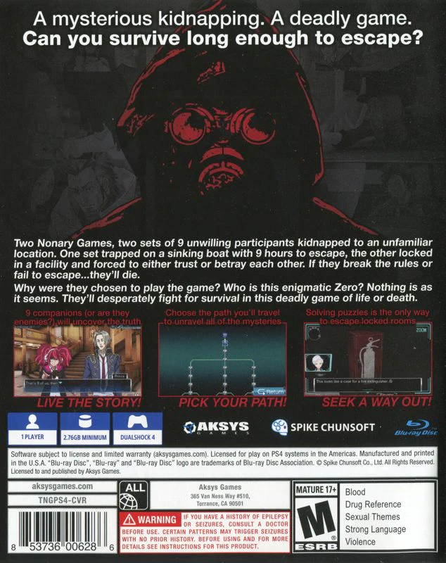 Zero Escape The Nonary Games - Image 2