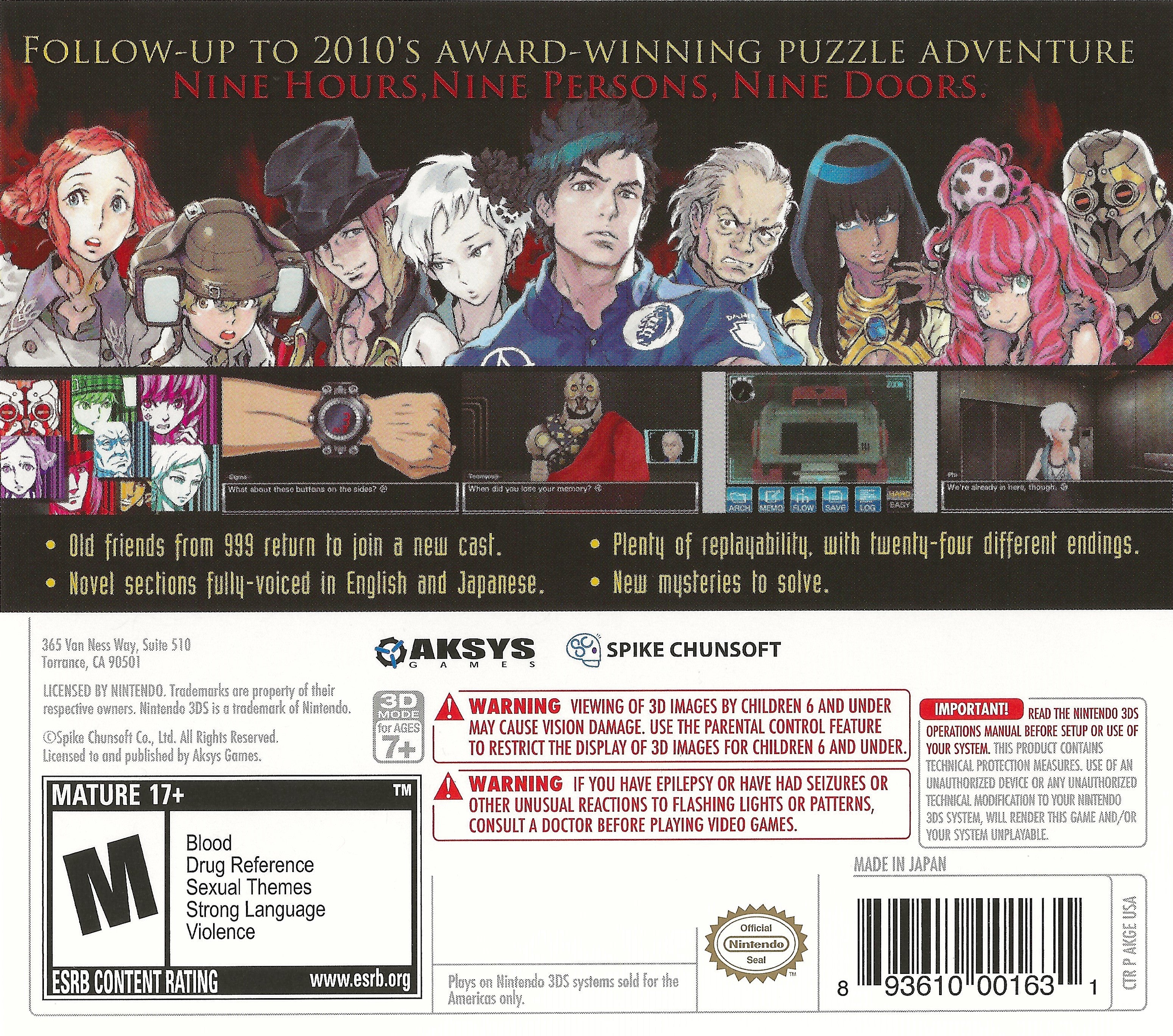 Zero Escape: Virtue's Last Reward - Image 2