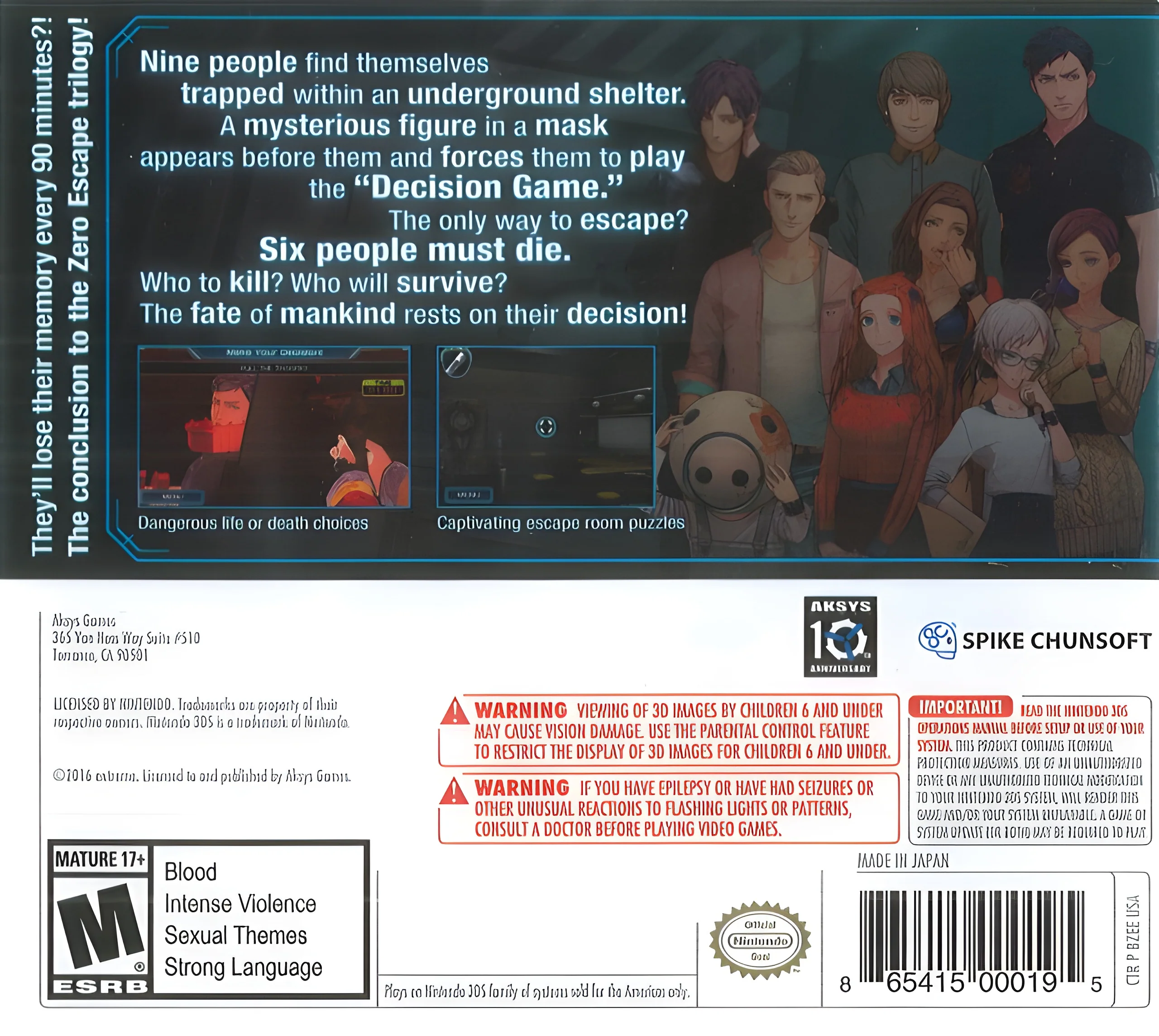 Zero Time Dilemma - Image 2