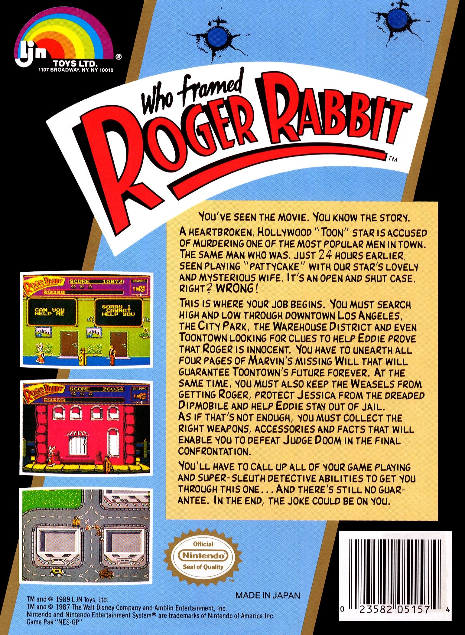 Who Framed Roger Rabbit - NES - Image 2