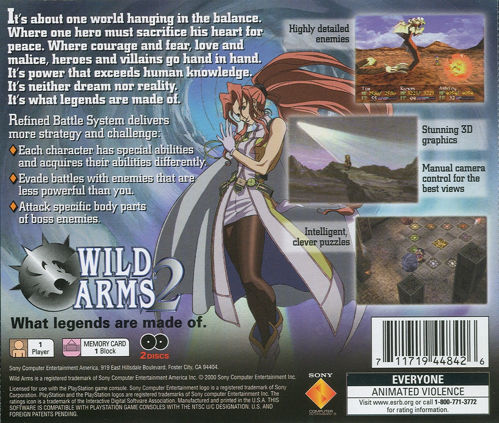Wild Arms 2 [2 Discs] - PlayStation - Image 2