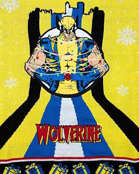 Marvel Wolverine Tree Lights Jumper / Ugly Christmas Sweater - XS - Image 3