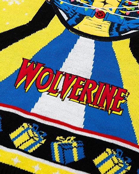 Marvel Wolverine Tree Lights Jumper / Ugly Christmas Sweater - XS - Image 4