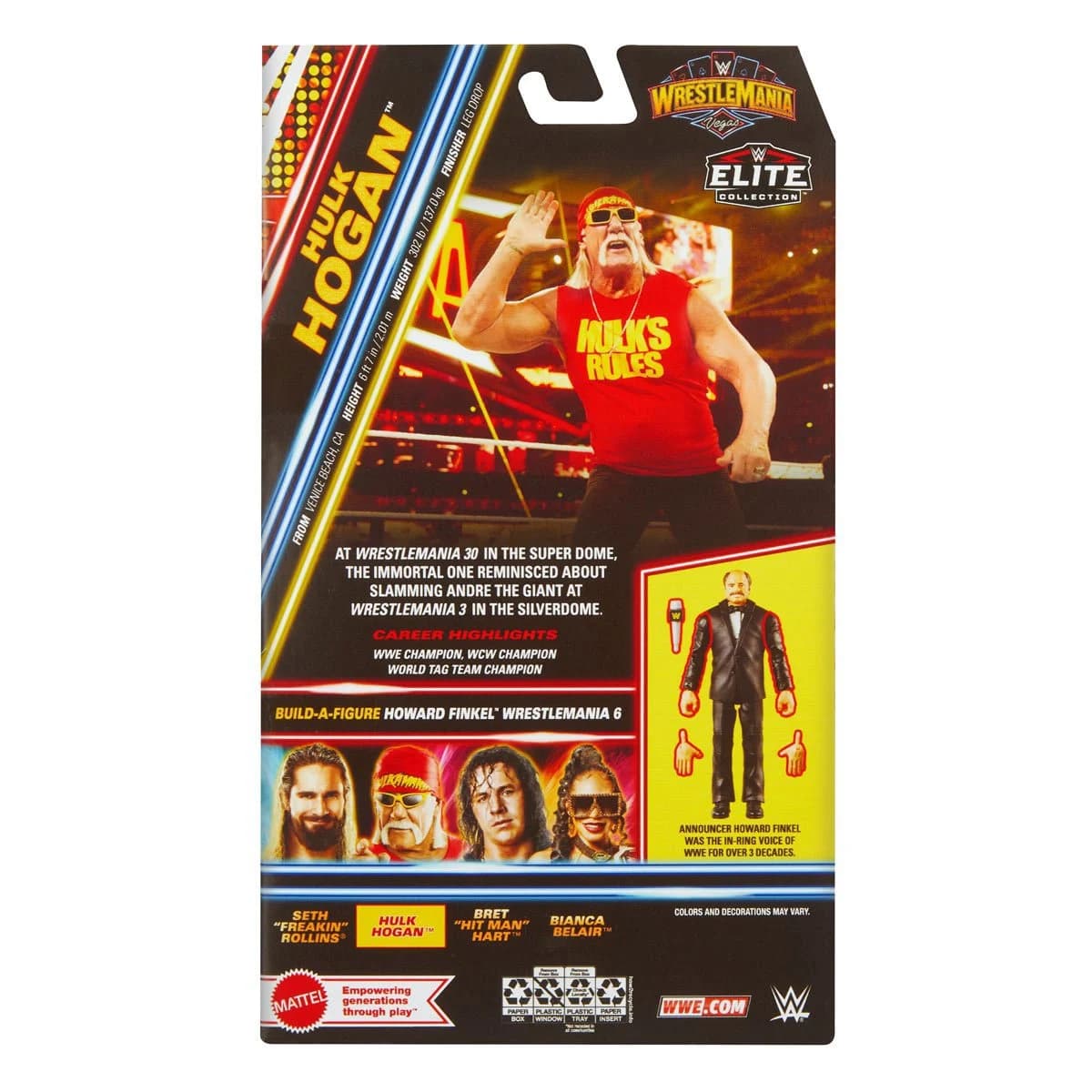 WWE WrestleMania Elite Hulk Hogan Action Figure - Image 2