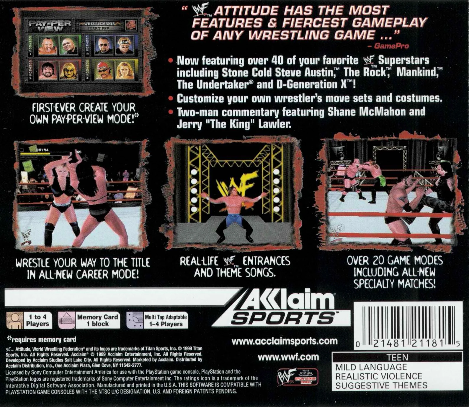 WWF Attitude - PlayStation - Image 2