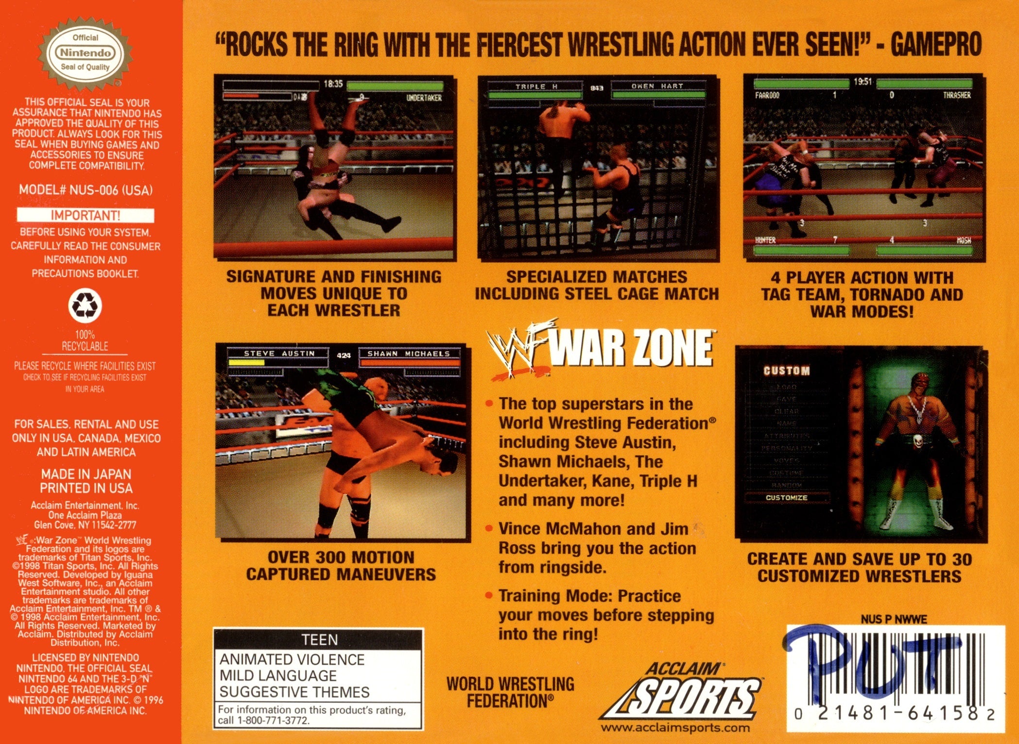 WWF Warzone - Nintendo 64 - Image 2