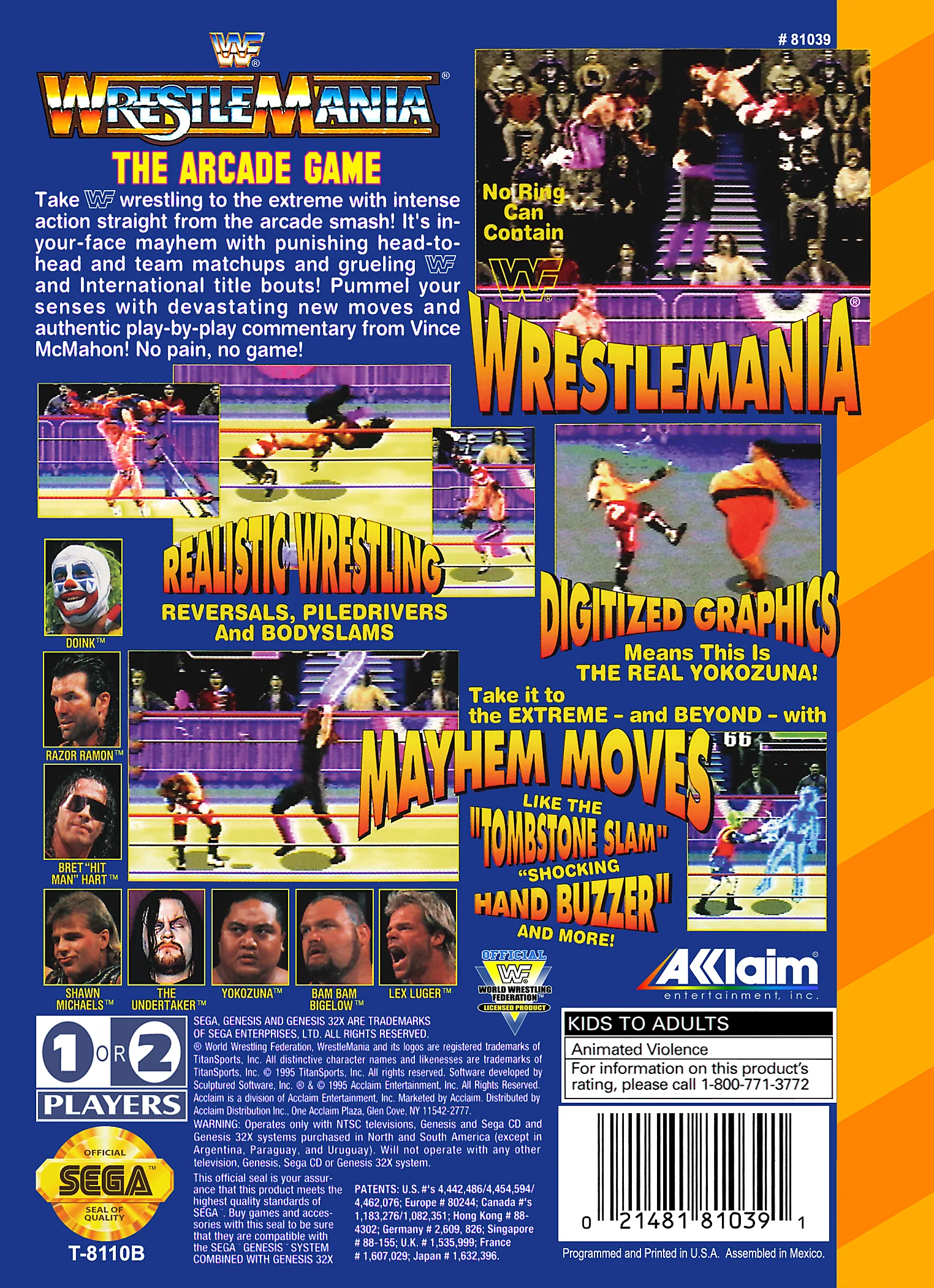 WWF Wrestlemania: The Arcade Game 32X - Sega Genesis - Image 2