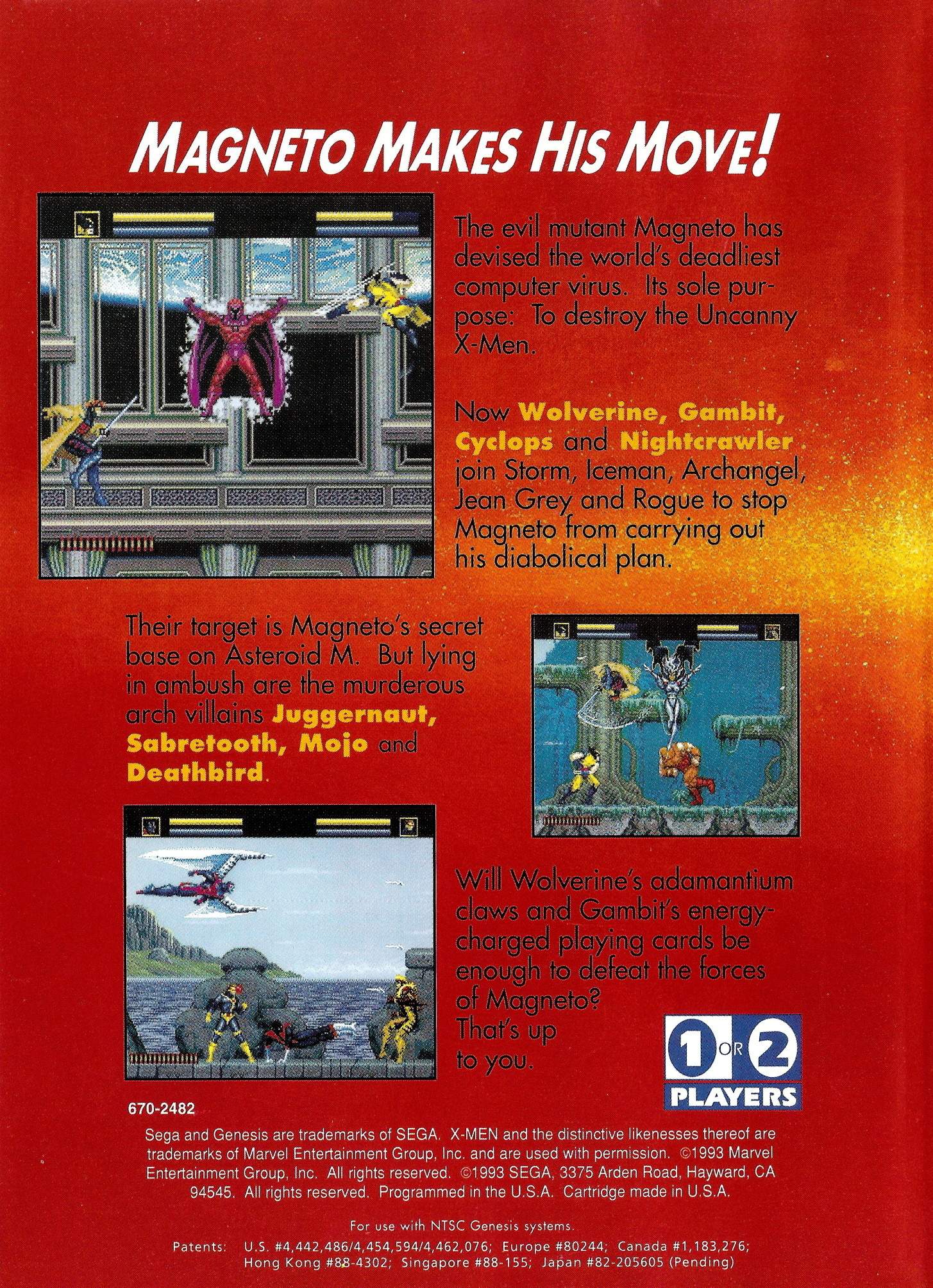 X-Men - Sega Genesis - Image 2